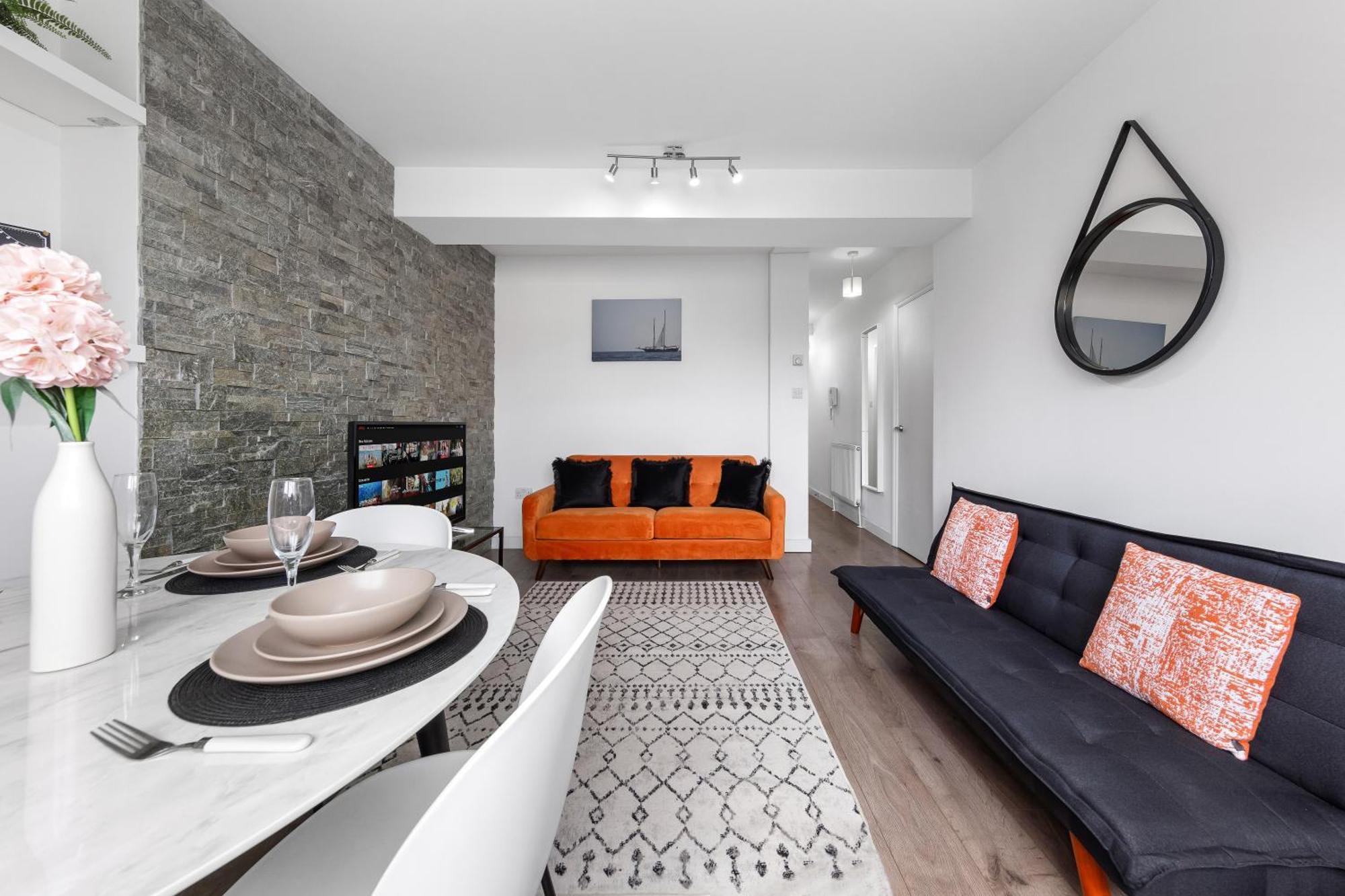 Central London Two Bedroom Serviced Apartment - Nine Elms Luxury Stay - Vauxhall & Westminster Exterior foto