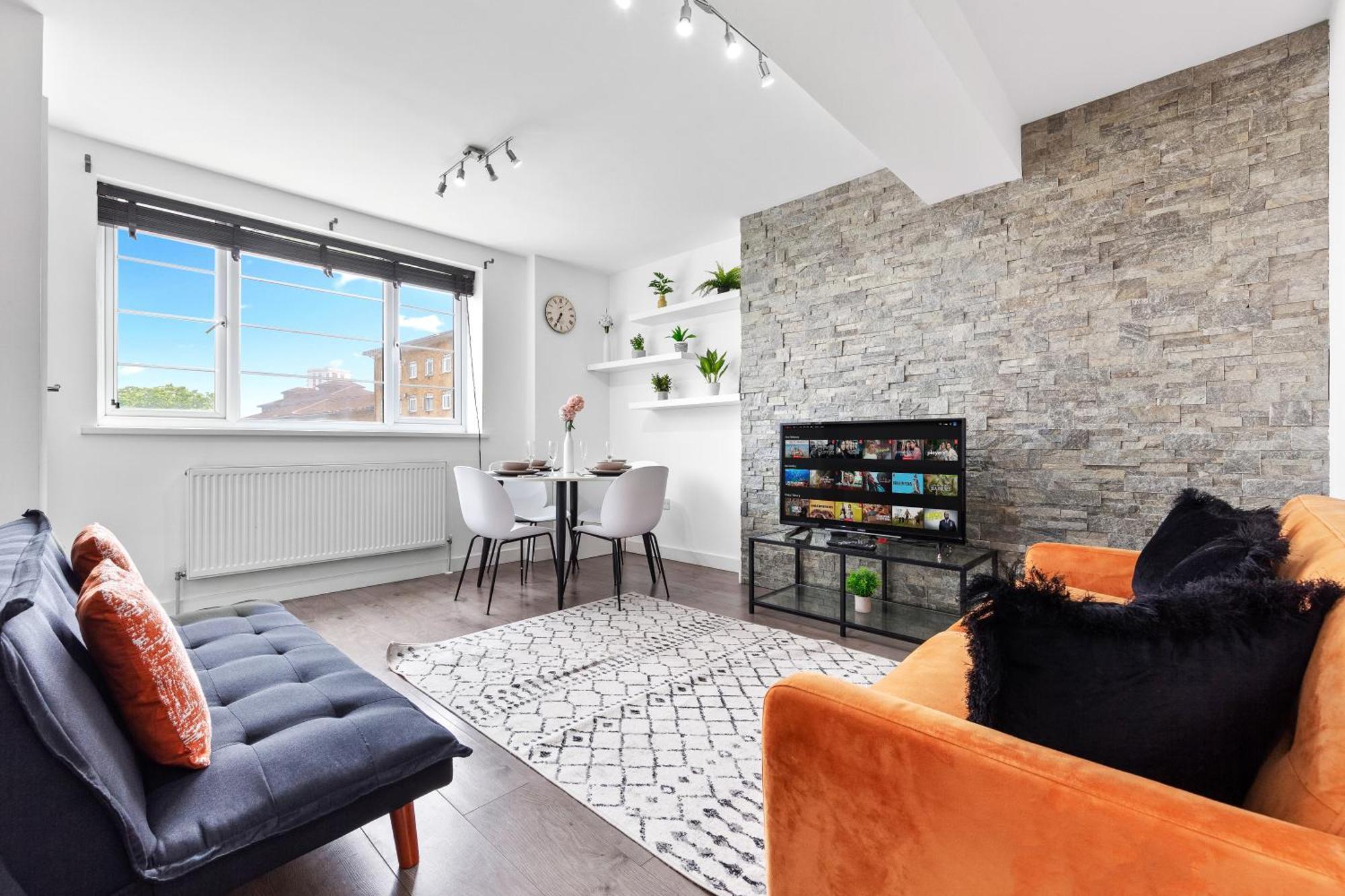Central London Two Bedroom Serviced Apartment - Nine Elms Luxury Stay - Vauxhall & Westminster Exterior foto
